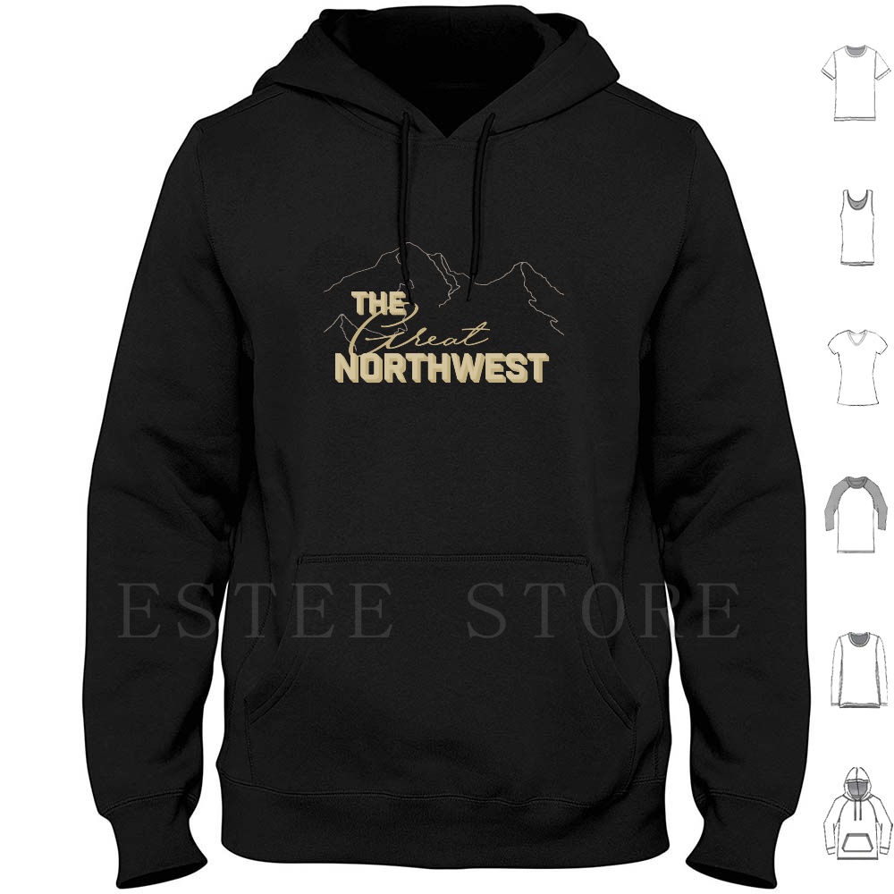 Mountain Biking Oregon - The Great Northwest Hoodies Lengan Panjang