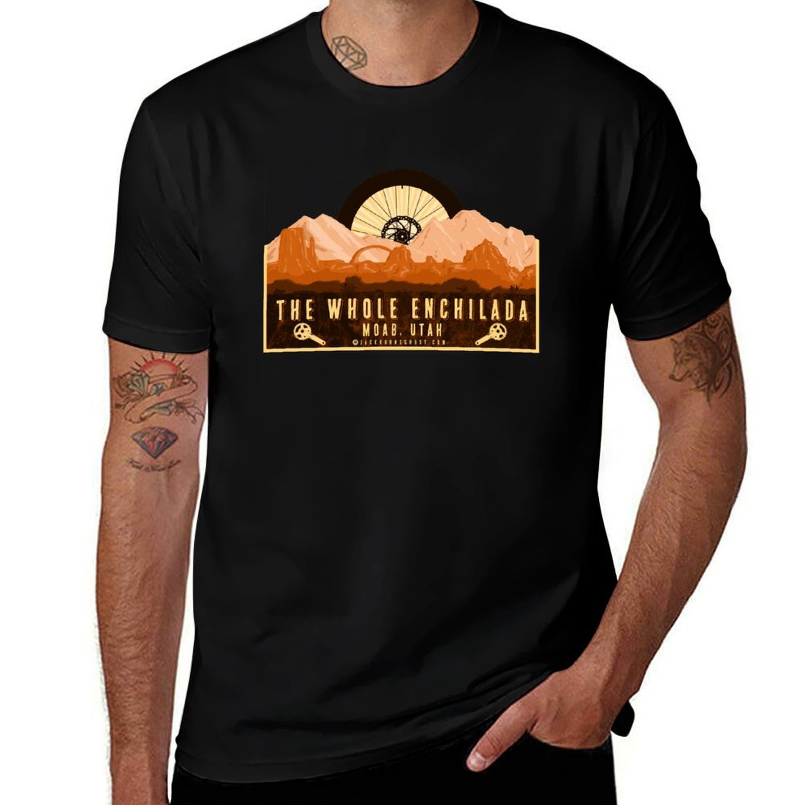 Mountain Biking Moab - Kaos Sepeda Gunung Whole Enchilada Mountain