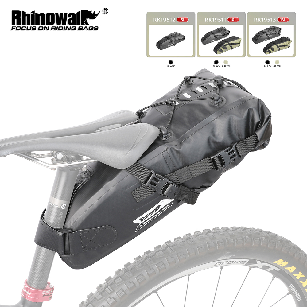 Mountain Biking Bag - Rhinowalk Tas Sadel Sepeda 5L-13L Tahan