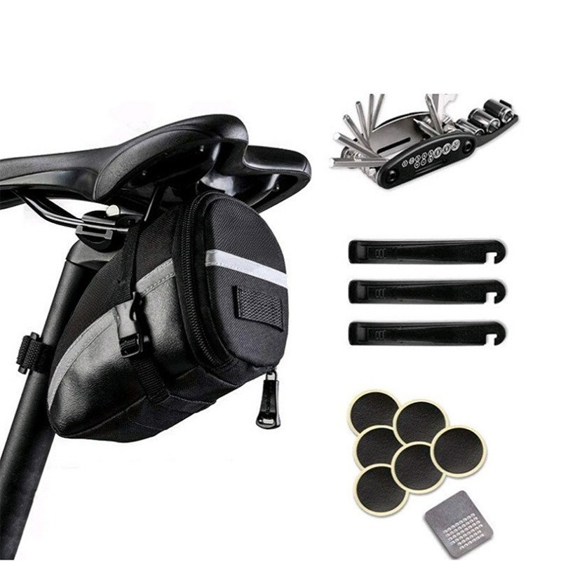 Satu Set Tas Belakang Sepeda,  - Mountain Biking Bag ulasan dan harga